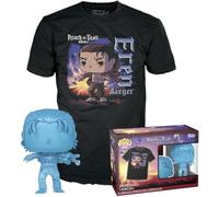 Funko POP! & Tee: AoT - Eren Yaeger With Marks - Small - (S) - Attack on Titan - T-Shirt - Clothes With Collectable Vinyl Figure - Gift Idea - Toys and Short Sleeve Top for Adults Unisex Men