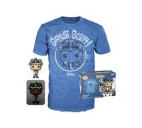 Funko Pop! & Tee: BTTF - Doc With Helmet With Helmet - Medium - Back to the Future - T-Shirt - Clothes With Collectable Vinyl Figure - Gift Idea - Toys and Short Sleeve Top for Adults Unisex Men