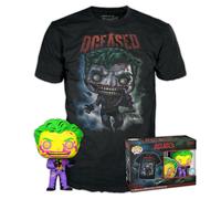 Funko Pop! & Tee T-Shirt - DC Joker - Short Sleeve Multicolor with Collectable Vinyl Figure - Large