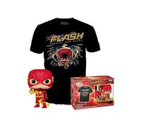 Funko POP! & Tee: DC - the Flash - Extra Large - (XL) - DC Comics - T-Shirt - Clothes With Collectable Vinyl Figure - Gift Idea - Toys and Short Sleeve Top for Adults Unisex Men and Women