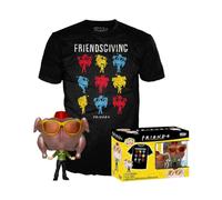 Funko Pop! & Tee: Friends - Monica With Turkey With Turkey - Extra Large - (XL) - T-Shirt - Clothes With Collectable Vinyl Figure - Gift Idea - Toys and Short Sleeve Top for Adults Unisex Men