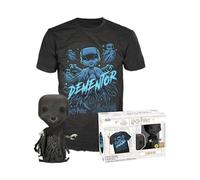Funko POP! & Tee: Harry Potter - Dementor - Glitter - Large - (L) - T-Shirt - Clothes With Collectable Vinyl Figure - Gift Idea - Toys and Short Sleeve Top for Adults Unisex Men and Women