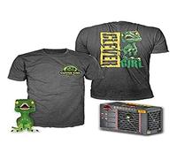 Funko Pop! Jurassic Park And Short Sleeve T-shirt Clever Raptor 9 Cm