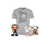 Funko POP & Tee: Mandolorian - Ahsoka Tano - Leuchtet Im Dunkeln - L - Star War