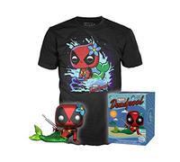 Funko Pop & Tee Marvel Deadpool Mermaid Exclusive Figure Set Size L Playsets, Multicolor (889698340359)