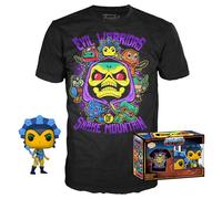 Funko Pop! & Tee: MOTU - Evil Lyn - Glow In the Dark - Medium - Masters Of the Universe - T-Shirt - Clothes With Collectable Vinyl Figure - Gift Idea - Toys and Short Sleeve Top for Adults Unisex Men