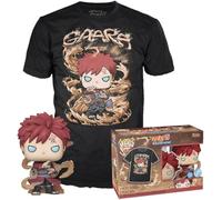 Funko Pop! & Tee: Naruto - Gaara - Glow In the Dark - L - Naruto Shippuden - T-Shirt - Clothes With Collectable Vinyl Figure - Gift Idea - Toys and Short Sleeve Top for Adults Unisex Men and Women