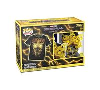 Funko Pop! & Tee: Spider-Man: NWH - Electro - Glow In the Dark - Large - (L) - T-Shirt - Clothes With Collectable Vinyl Figure - Gift Idea - Toys and Short Sleeve Top for Adults Unisex Men and Women