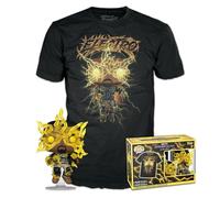 Funko Pop! & Tee: Spider-Man: NWH - Electro - Glow In the Dark - Medium - T-Shirt - Clothes With Collectable Vinyl Figure - Gift Idea - Toys and Short Sleeve Top for Adults Unisex Men and Women