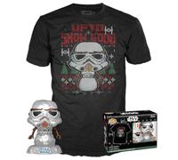 Funko POP & Tee: Star Wars - Holiday Stormtrooper - Metallic - Large - (L) - T-