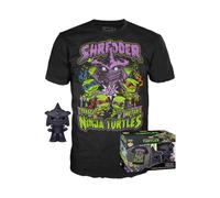 Funko Pop! & Tee: Teenage Mutant Ninja Turtles - (Teenage Mutant Ninja Turtles (TMNT) ) 2- Shredder - (Bk Ch) - Small - (S) - T-Shirt - Clothes With Collectable Vinyl Figure - Gift Idea for Adults