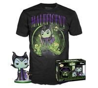 Funko POP! & Tee: Villains - Maleficent - Diamond Glitter - M - Medium - Disney - T-Shirt - Clothes With Collectable Vinyl Figure - Gift Idea - Toys and Short Sleeve Top for Adults Unisex Men