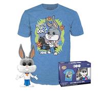 Funko POP! & Tee: WB100- Bugs Bunny Fred Bunny As Fred - Flocked - Small - (S) - Warner Bros / Looney Tunes - T-Shirt - Clothes With Collectable Vinyl Figure - Gift Idea - Toys and Short Sleeve Top