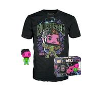 Funko Pop! & Tee: What If - Killmonger - Medium - Anything Goes - T-Shirt - Clothes With Collectable Vinyl Figure - Gift Idea - Toys and Short Sleeve Top for Adults Unisex Men and Women