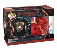 Funko Pop! Tees Stranger Things - Eddie Vinyl Figure #1462 and Large Size Short Sleeve T-Shirt