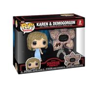 Funko POP! Television: Stranger Things S5 - Karen & Demogorgon - 2 Pack | Official Merch - Collectable Vinyl Figurine for Shelf Display - Birthday Gift Idea for Fans and Collectors