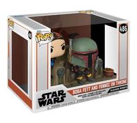 POP Star Wars Boba Fett and Fennec Shand Throne Bobble Head Vinyl Figures No 486
