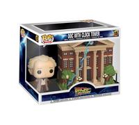 Funko POP Town: BTTF - Dr. Emmett Brown - Doc With Clock Tower - Back to the Fu