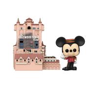 Funko Walt Disney Word 50th Anniversary POP! Town Vinyl Figure Hollywood Tower Hotel And Mickey Mouse - 9 CM
