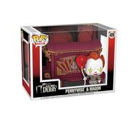 Funko POP! Town: Welcome to Derry - Pennywise & Wagon | Official Horror Merch - Collectable Vinyl Figurine for Shelf Display - Birthday Gift Idea for Fans and Collectors