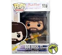 Funko POP TV 559 Bob Ross in Overalls with Paintbrush Vinyl Figure