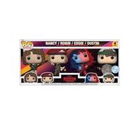 Funko POP! TV: Stranger Things - Robin, Nancy, Dustin & Eddie - 4 Pack | Official Fantasy Merch - Collectable Vinyl Figurine for Shelf Display - Birthday Gift Idea for Fans and Collectors