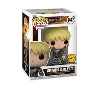 FUNKO POP VINYL ATTACK ON TITAN ARMIN ARLELT #1447 CHASE + POP PROTECTOR NEW
