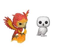 Funko POP! Vinyl: Harry Potter S7 - Fawkes Collectible Figure POP! 42239 & 35510 POP Vinyl: Harry Potter S5: Hedwig Collectible Figure, Multicolour