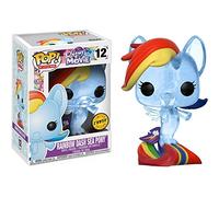 Funko Rainbow Dash Sea Pony (Chase Edition): My Little Pony - The Movie x POP! Vinyl Figure & 1 PET Plastic Graphical Protector Bundle [#012/21641 - B]