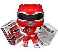 Funko Red Ranger - Mighty Morphin Power Rangers The Movie + ToyBop Protector: Retro Pop! TV Vinyl Figure (Bundled with Pro-Deluxe Pop Protector Collector Case Box Gift Set)