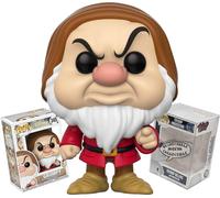 Funko Snow White and the Seven Dwarfs Grumpy + ToyBop Protector: Retro Disney Pop! Animation Movies Vinyl Figure (Bundled with Deluxe Pop Protector Collector Case Box Gift Set)