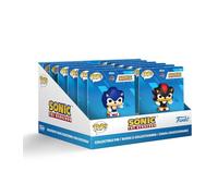 Funko Pop! Sonic Pvc Pin Display 12 Units Blue