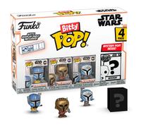 Funko Bitty POP! 4 Pack: Star Wars - Heavy Infantry Mandalorian, Armorer | Official Sci-Fi Merch - Tiny 0.9 inch Figures with Display Shelf - Cake Topper, Party Bag and Stocking Filler Gift