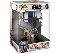 Funko Pop Star Wars Mandalorian With The Child Grogu 10 Inch Vinyl Figure #380