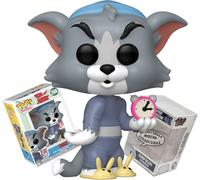 Funko Tom and Jerry Bedtime Tom with Pajamas and Alarm Clock + ToyBop Protector: Warner Bros Pop! Animation Vinyl Figure (Bundled with Pro-Deluxe Pop Protector Collector Case Box Gift Set)
