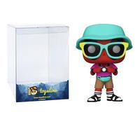 Funko Tourist Deadpoo l: P o p ! Vinyl Figurine Bundle with 1 Compatible Graphic Protector (1345-76080 - B)
