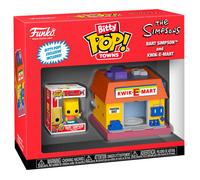 Funko Bitty POP! Town: The Simpsons - Bart Simpson & Kwik-E-Mart | Official Cartoon/Animation Merch - Collectable Toy - Birthday Gift Idea for Fans and Collectors