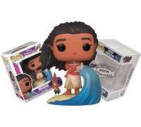 Funko Ultimate Princess Moana (with Sand, Wave, and Chicken) + ToyBop Protector: Movie Pop! Disney Vinyl Figure (Bundled with Pro-Deluxe Pop Protector Collector Case Box Gift Set)