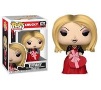 Funko Valentines Tiffany with Heart Box and Bow + Pop Protector: Chucky Retro Holiday Pop! Movies Vinyl Figure (Gift Set Bundled with ToyBop Brand Box Protector Case)