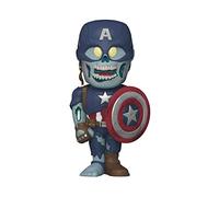 Funko Vinyl SODA, Marvel, What If? Zombie Captain America, Glow In the Dark, 1/6 Odds for Rare Chase Variant, Marvel Comics, Collectable Vinyl Figure, Gift Idea, Official Merchandise