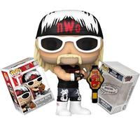 Funko WCW - Hulk Hogan Wolfpac with NWO Belt + ToyBop Protector: Retro WWE Pop! TV Vinyl Figure (Bundled with Pro-Deluxe Pop Protector Collector Case Box Gift Set)