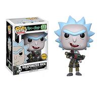 Funko Weaponized Rick (Chase Edition): Rick & Morty x POP! Animation Vinyl Figure & 1 PET Plastic Graphical Protector Bundle [#172 / 12439 - B]