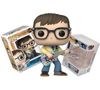 Funko Weezer - Rivers Cuomo (with Glasses, Sweater, and Guitar) + Pop Protector: Pop! Rocks Vinyl Figure (Gift Set Bundled with ToyBop Brand Box Protector Collector Case)