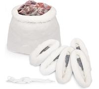 Funkoiteer 5-Pack Reusable Elk Game Bag Hunting Meat, Meat Bags Rolled Heavy Duty Quarter Bags Breathable Big Game Bag with Reflective Strip for Elk/Caribou/Deer/Moose, 48-Inch x4, 28-Inch x1