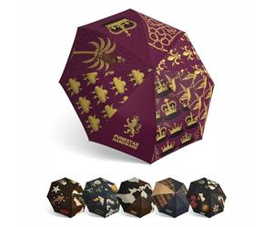 Funkstar Hardware Compact folding umbrella | Crown design | Windproof 8-rib fiberglass | Auto open & close | Waterproof | Fits in a bag | Novelty gift