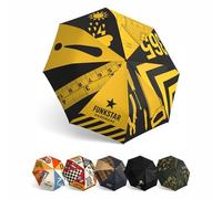 Funkstar Hardware Compact folding umbrella | Workwear design | Windproof 8-rib fiberglass | Auto open & close | Waterproof | Fits in a bag | Novelty gift