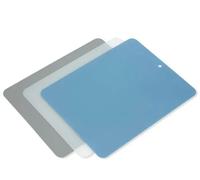 Funktion Function cutting board plastic 37x29 cm 3-pack Gray-blue-transparent