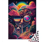 Funky 90s Rainbow Jerk Puzzle for Adults And Teenagers 1000 Pieces Puzzle for Adults Sustainable Puzzle Games 1000pcs (38x26cm)
