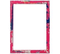 Funky Art Pine Wood 20mm Picture Poster Photo Frame | Colour Pink Splatter | Size A5