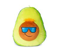 Funky Avacado | Blue 38cm Plush | Collectable Cute Plush Toy, Includes Blue Hair, Mustache and Sunglasses, Cute Teddies Suitable for Girls and Boys Ages 4+ | Basic Fun 03603